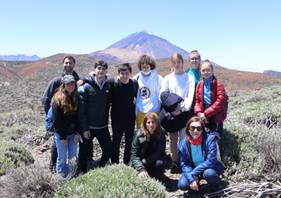 The winners of the EST school competition visit Teide Observatory